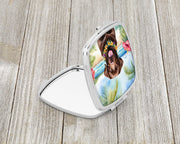 Chocolate Labrador Retriever Luau Compact Mirror - Freeyouthzbandz