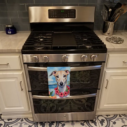 Whippet Luau Kitchen Towel - Freeyouthzbandz