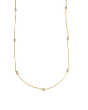 Long Round Zirconia Rollo Chain (H81) - Freeyouthzbandz