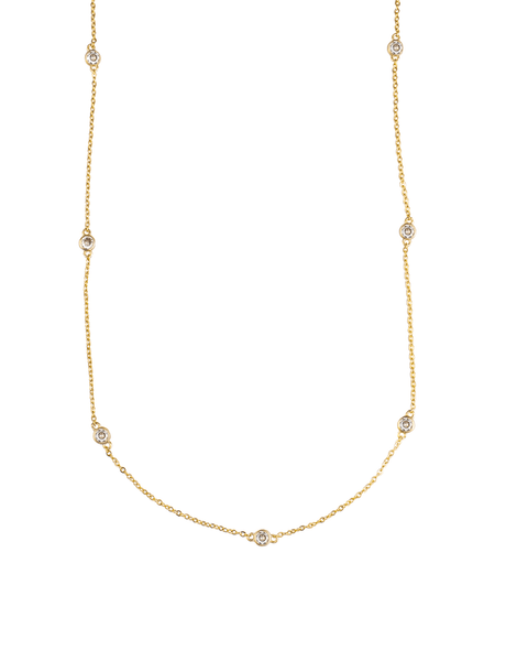 Long Round Zirconia Rollo Chain (H81) - Freeyouthzbandz