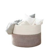 Extra Large Woven Cotton Rope Storage Basket - Freeyouthzbandz