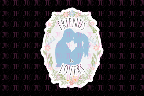 Friends to Lovers Trope Weatherproof Vinyl Sticker - Freeyouthzbandz