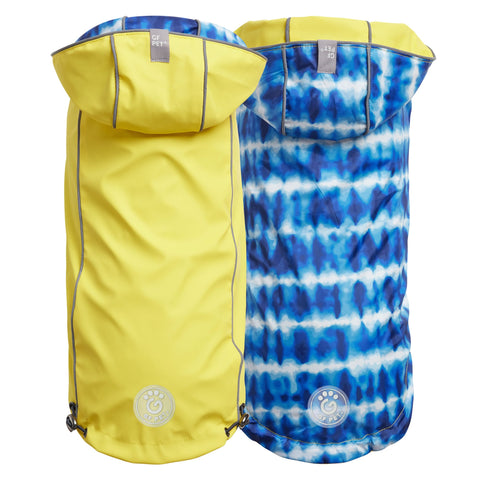 Reversible Elasto - Fit Raincoat - Yellow/Blue - Freeyouthzbandz