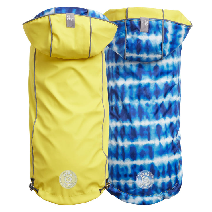 Reversible Elasto - Fit Raincoat - Yellow/Blue - Freeyouthzbandz
