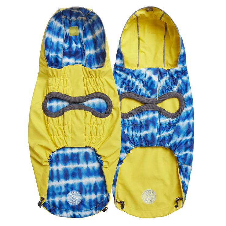 Reversible Elasto - Fit Raincoat - Yellow/Blue - Freeyouthzbandz