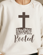 Christian Sweatshirt - Rooted - Faithbased - Freeyouthzbandz