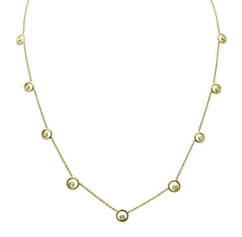 Karma Chain - 14K Gold with Ripples of Diamonds - Freeyouthzbandz
