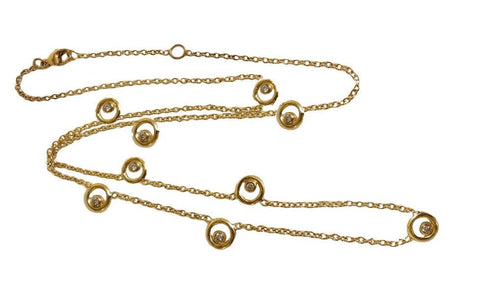 Karma Chain - 14K Gold with Ripples of Diamonds - Freeyouthzbandz