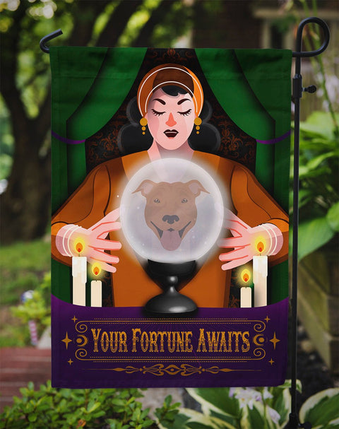 Pit Bull Terrier Halloween Garden Flag - Freeyouthzbandz