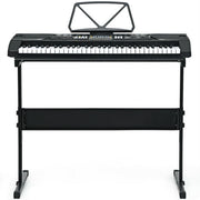 61 - Key Electronic Keyboard Piano Starter Set with Stand Bench and Headphones - Freeyouthzbandz