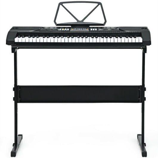 61 - Key Electronic Keyboard Piano Starter Set with Stand Bench and Headphones - Freeyouthzbandz
