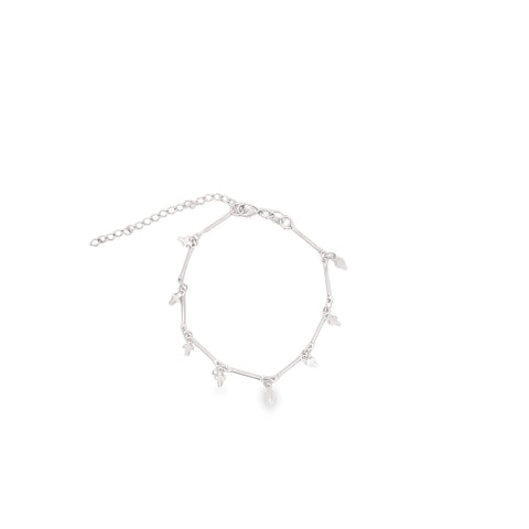 Bar Link Tiny Dangle Cross Charm Bracelet (H260A/E280/I352A) - Freeyouthzbandz