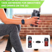 700ML Portable Electric Juice Cup High Powered USB Blender Black - Freeyouthzbandz
