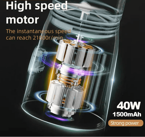 500ML Portable Electric Blender High - Speed USB Juicer Cup White - Freeyouthzbandz