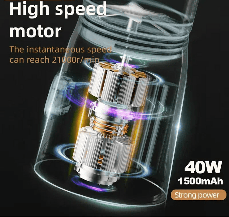 500ML Portable Electric Blender High - Speed USB Juicer Cup White - Freeyouthzbandz