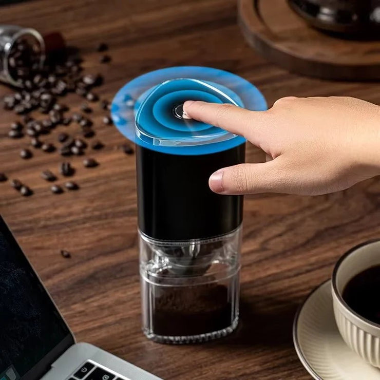Portable Electric Coffee Grinder USB Rechargeable Black - Freeyouthzbandz