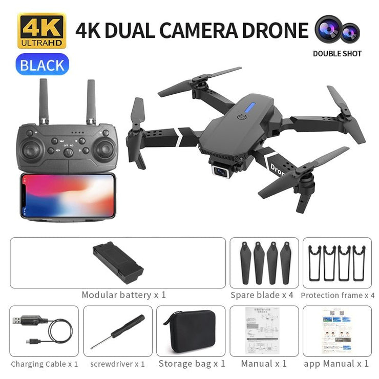 2021 NEW Drone 4k profession HD Wide Angle Camera 1080P WiFi fpv Drone Dual Camera Height Keep Drones Camera Helicopter Toys - Freeyouthzbandz