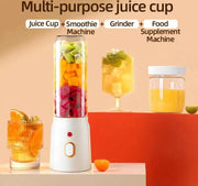 500ML Portable Electric Blender High - Speed USB Juicer Cup White - Freeyouthzbandz
