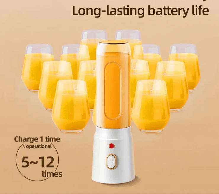 500ML Portable Electric Blender High - Speed USB Juicer Cup White - Freeyouthzbandz