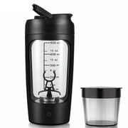 500ML Electric Shaker Bottle USB C Rechargeable Automatic Mixer Black - Freeyouthzbandz