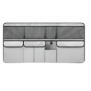 9 - Pocket Car Seat Back Organizer Wear - Resistant Oxford Cloth Gray - Freeyouthzbandz