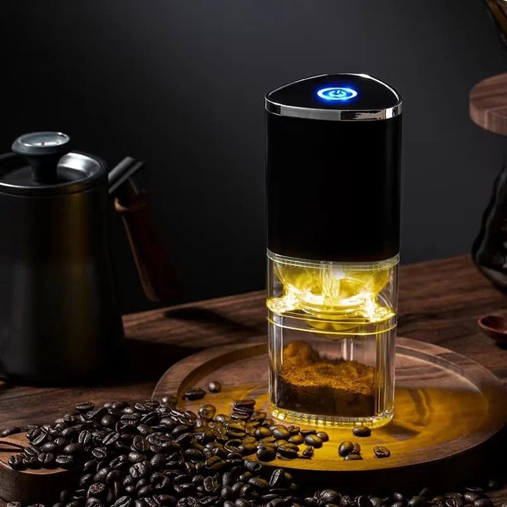 Portable Electric Coffee Grinder USB Rechargeable Black - Freeyouthzbandz
