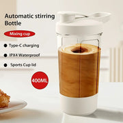 13.53 Oz Portable Electric Self - Stirring Cup USB Bottle White - Freeyouthzbandz