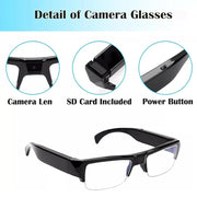 1080P HD Mini Camera Glasses Wearable DVR Video Recorder Black - Freeyouthzbandz