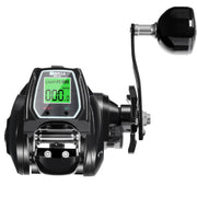 Large Electronic Baitcasting Reel Digital Display Right Hand Black - Freeyouthzbandz