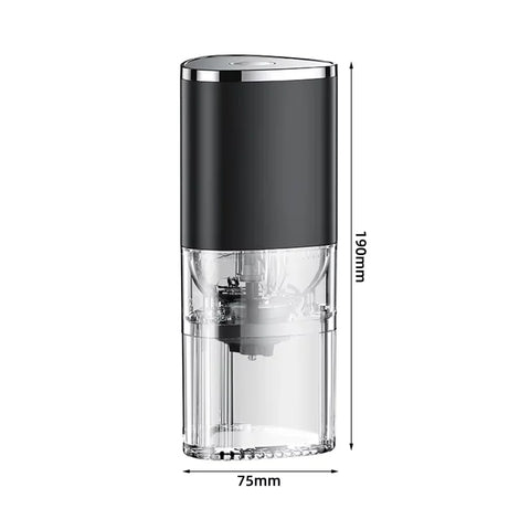 Portable Electric Coffee Grinder USB Rechargeable Black - Freeyouthzbandz