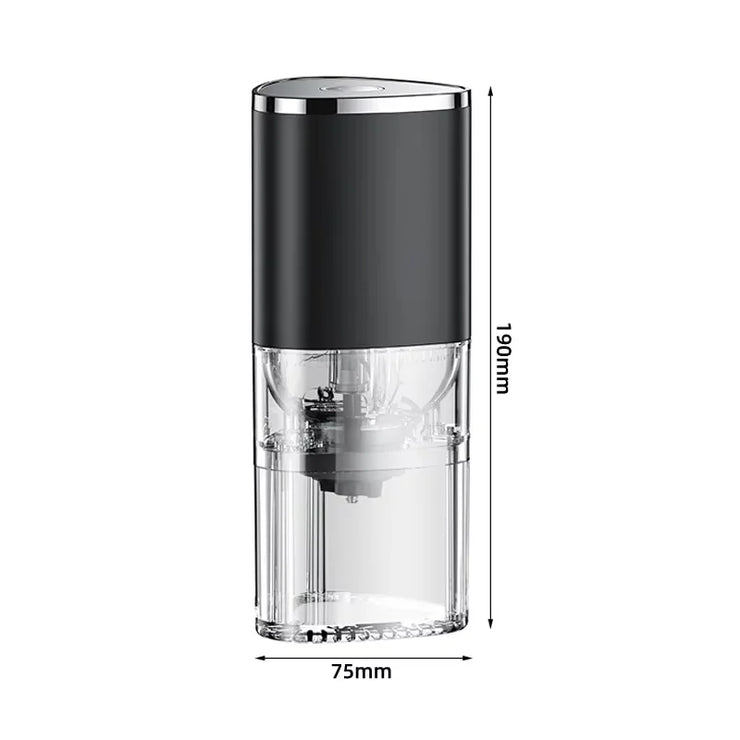 Portable Electric Coffee Grinder USB Rechargeable Black - Freeyouthzbandz