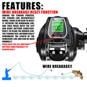 NNEOBA Large Electronic Baitcasting Reel Digital Display Right Hand Black - Freeyouthzbandz