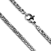 TK2429 - High polished (no plating) Stainless Steel Chain with No Stone - Freeyouthzbandz