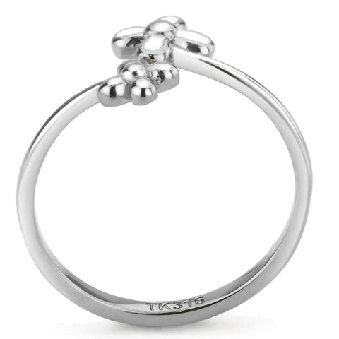 TK3631N - Stainless Steel Ring with No Stone No Plated (High Polished) - Freeyouthzbandz