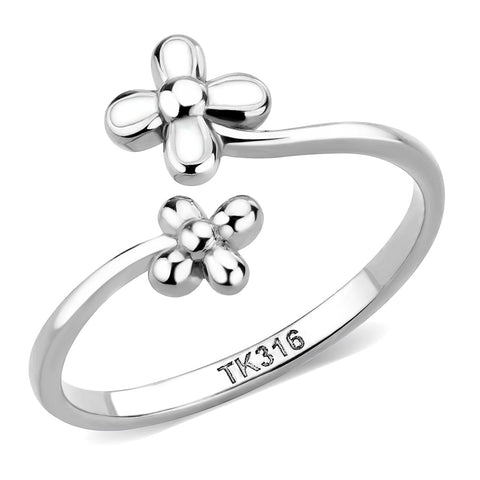 TK3631N - Stainless Steel Ring with No Stone No Plated (High Polished) - Freeyouthzbandz