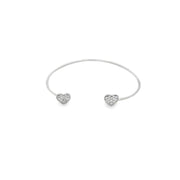Heart Wrist Cuff Bangle (B53) - Freeyouthzbandz