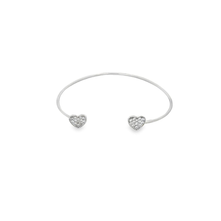 Heart Wrist Cuff Bangle (B53) - Freeyouthzbandz