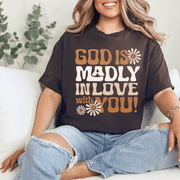 Christian t-shirt - Retro Gods Madly in love - Economical Brand - Freeyouthzbandz