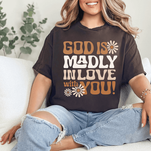 Christian t-shirt - Retro Gods Madly in love - Economical Brand - Freeyouthzbandz