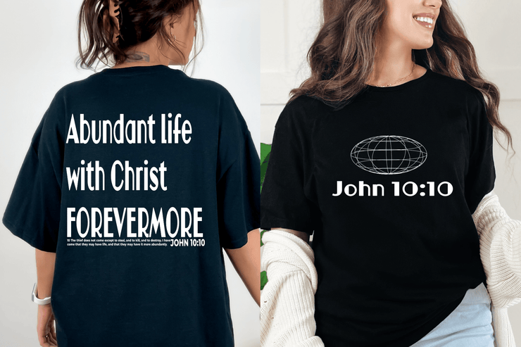 Abundant Life in Christ: New Beginnings Campaign Tshirt - Freeyouthzbandz
