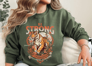 Christian Sweatshirt - Retro - Be Strong & Courageous - Freeyouthzbandz