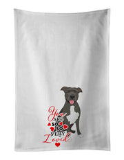 Pit Bull Blue 3 so Loved Kitchen Towel Set of 2 - Freeyouthzbandz