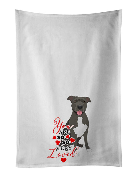 Pit Bull Blue 3 so Loved Kitchen Towel Set of 2 - Freeyouthzbandz