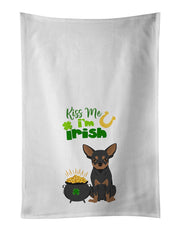 Black and Tan Chihuahua St. Patrick's Day Kitchen Towel Set of 2 - Freeyouthzbandz