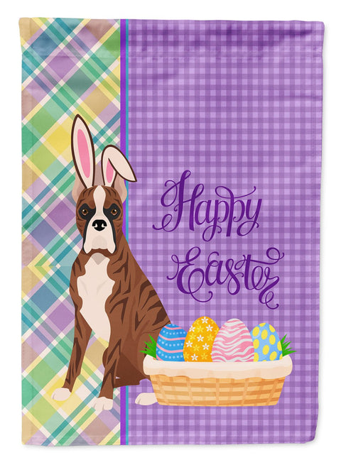 Red Brindle Boxer Easter Garden Flag - Freeyouthzbandz