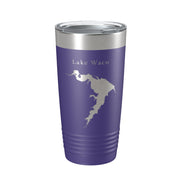 Lake Waco Map Tumbler Travel Mug Insulated Laser Engraved Coffee Cup Texas 20 oz - Freeyouthzbandz