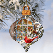 Winter House Cardinals Wooden Ornaments by Gelsinger - Christmas Decor - 8031110 - 1318 - Freeyouthzbandz