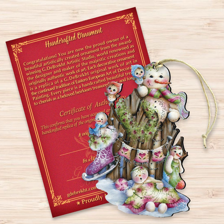 Christmas Time Wooden Ornaments by Jamie Mills - Price - Christmas Santa Snowman Decor - 8457502 - Freeyouthzbandz