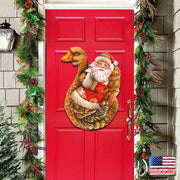 Christmas Goose Santa Christmas Door Decor by G. DeBrekht - Christmas Santa Snowman Decor - 8121633H - Freeyouthzbandz