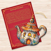 Teapot Decorative Wooden Ornaments by G. Debrekht - Love Family Decor - 8688312 - Freeyouthzbandz